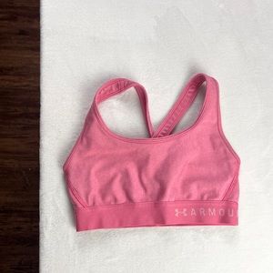 Pink Under Armour Sports Bra Workout